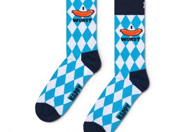 Κάλτσες ανδρικές Happy Socks Γαλάζιο P004093 I Wurst Sock 100 - Happy Socks - 