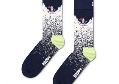 Κάλτσες ανδρικές Happy Socks Μπλε P001510 Snowy Night Sock 100 - Happy Socks - 