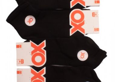 ΚΑΛΤΣΕΣ ΑΘΛΗΤΙΚΕΣ ΗΜΙΚΟΝΤΕΣ OX SOCKS RACK 4 ΤΕΜ ΜΑΥΡΟ Μαύρο -  - 
