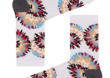 Κάλτσες Aztec λευκό unisex - chetic socks - 