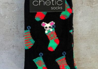 Κάλτσες Christmas μαύρο unisex - chetic socks - 