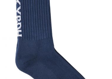 Κάλτσες Funky Buddha Ριμπ Με Λογότυπο FBM013-315-10-MIDNIGHT BLUE Ανδρικό - Funky Buddha - 
