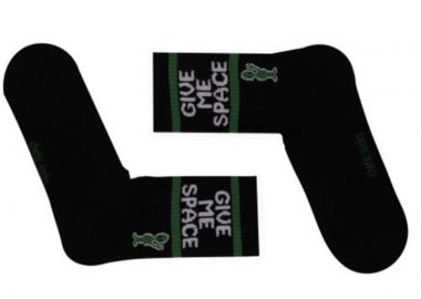 Κάλτσες Give Me Space Alien μαύρο unisex - chetic socks - 