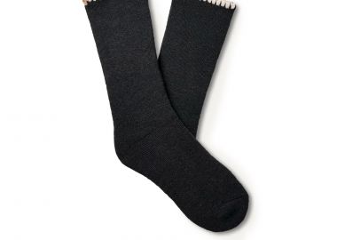 Κάλτσες γυναικείες UGG Μαύρο 1163870-BKCRM Marleny Whipstitch Crew Sock 261 - UGG - 