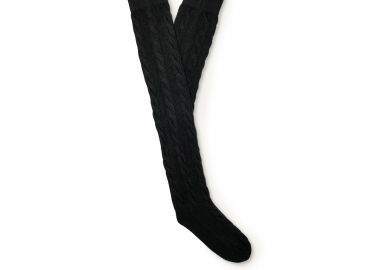 Κάλτσες γυναικείες UGG Μαύρο 1171626-BLK Zanika Thigh High Cable 261 - UGG - 