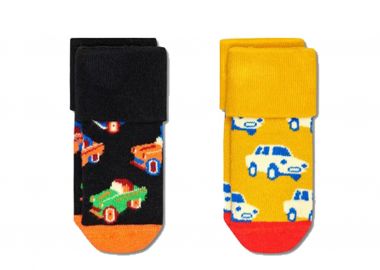 Κάλτσες Happy Socks 2-Pack Kids Car Terry KCAR45-9300-1000 Unisex Παιδικό - Happy Socks - 
