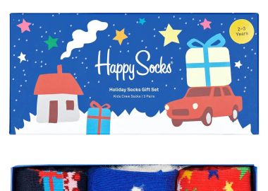 Κάλτσες Happy Socks 3-Pack Holiday Gift Set XKHDY08-0200-1000 Unisex Παιδικό - Happy Socks - 