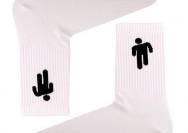 Κάλτσες με Billie Elish λευκό unisex - chetic socks - 
