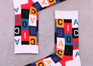 Κάλτσες με γράμματα unisex - chetic socks - 