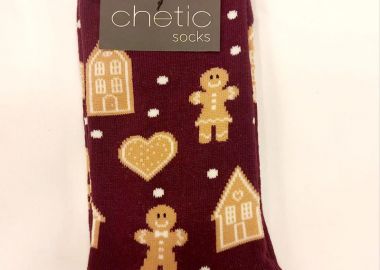 Κάλτσες με σχέδιο ανθρωπακι unisex - SOU - 