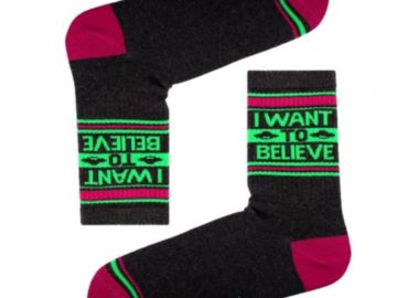 Κάλτσες με σχέδιο I WANT TO BELIEVE UFO unisex - chetic socks - 