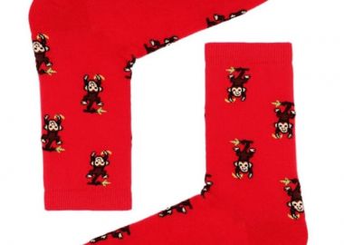 Κάλτσες με σχέδιο μαϊμού unisex - chetic socks - 