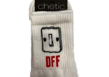 Κάλτσες με σχέδιο On Off unisex - chetic socks - 