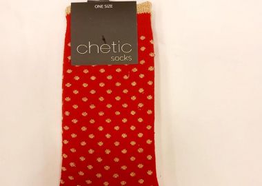 Κάλτσες με σχέδιο πουα unisex - SOU - 