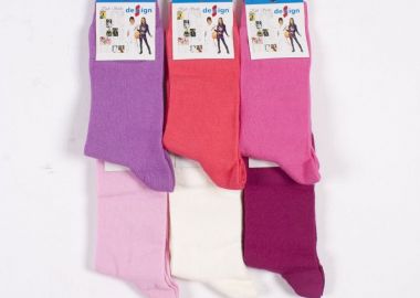 ΚΑΛΤΣΕΣ ΜΟΝΟΧΡΩΜΕΣ ΠΑΙΔΙΚΕΣ DESIGN PACK 6 ΤΕΜ ΑΣΟΡΤΙ ΑΝΟΙΧΤΟ Πολύχρωμο - Design - 