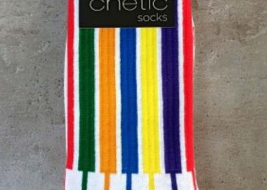 Κάλτσες multicolour ριγέ unisex - chetic socks - 