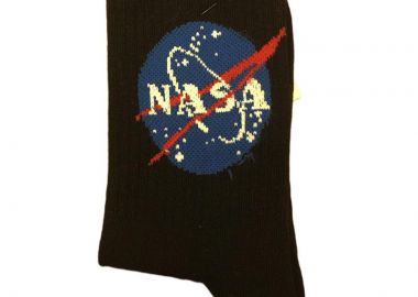 Κάλτσες nasa unisex μαύρο - SOU - 