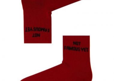 Κάλτσες Not Famous Yet κόκκινο unisex - chetic socks - 