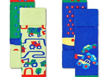 ΚΑΛΤΣΕΣ ΠΑΙΔΙΚΕΣ ΑΝΤΙΟΛΙΣΘΗΤΙΚΕΣ 2-PACK COUNTRYROADS ΠΟΛΥΧΡΩΜΟ - HAPPY SOCKS - 