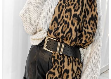 ΚΑΜΕΛ ΛΕΟΠΑΡ ΕΣΑΡΠΑ - MOHAIR - fashionroom - 