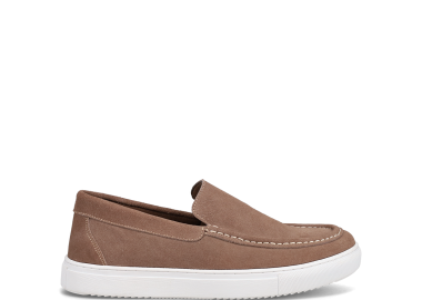 Καμηλό δερμάτινο ανδρικό loafer - MIGATO - 