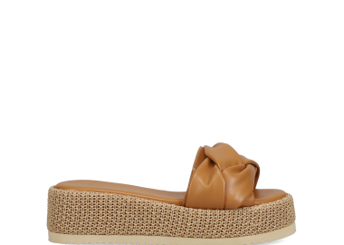 Καμηλό flatform σανδάλι - MIGATO - 