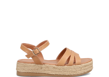 Καμηλό flatform σανδάλι - CAMILLE - 