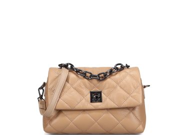Καμηλό καπιτονέ crossbody τσάντα - MIGATO - 