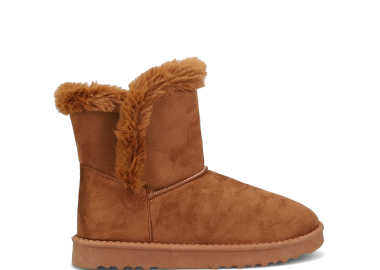 Καμηλό σουέντ μποτάκι - MIGATO - 