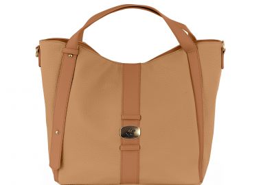 Καμηλό τσάντα ώμου - BEVERLY HILLS POLO CLUB - 