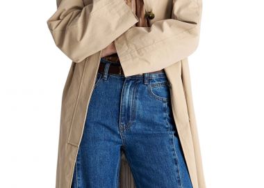 Καμπαρντίνα Ale Midi Με Μυτερό Γιακά 8922997-BEIGE Γυναικείο - Ale - 