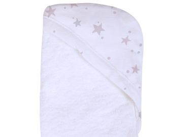 Κάπα Bamboo 75x75εκ. Stars Pink Minene 19302002260OS - Minene - 