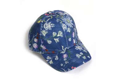 Καπέλο jockey με floral τύπωμα - MAT FASHION - 