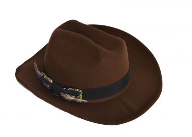 Καπέλο τύπου fedora με διακοσμητικό φτερό - MAT FASHION - 