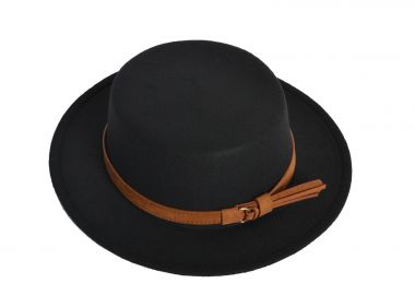 Καπέλο τύπου fedora με suede κορδελα - MAT FASHION - 