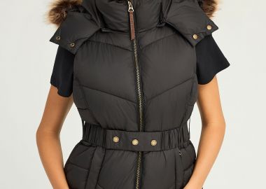 Καπιτονέ αμάνικο μπουφάν με κουκούλα - FUNKY BUDDHA - 