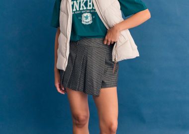 Καπιτονέ αμάνικο μπουφάν με κουκούλα - FUNKY BUDDHA - 