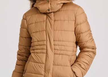 Καπιτονέ puffer μπουφάν με αποσπώμενη γούνα - FUNKY BUDDHA - 