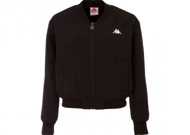 Kappa Κοντό Γυναικείο Bomber Jacket Μαύρο 309071-19-4006 - Kappa - 