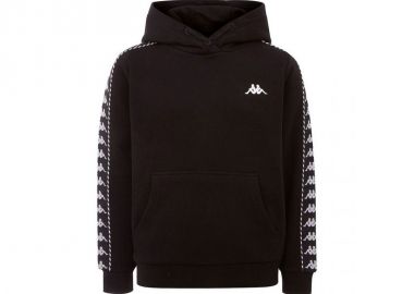 Kappa Παιδικό Φούτερ με Κουκούλα και Τσέπες Μαύρο 309043J19-4006 - Kappa - 