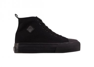 Kappa Viska OC Γυναικεία Flatforms Μποτάκια Μαύρα 243208O-1111 - Kappa - 