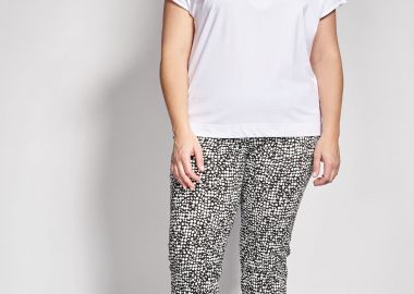 Κάπρι Παντελόνι Εμπριμέ Γεωμετρικό -  - 