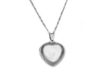 Καρδιά για φωτογραφίες ασημένια γυαλιστερή - Asimenio - 