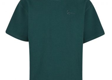 Karl Kani Signature Waffle Ανδρικό T-Shirt - Σκούρο Πράσινο-KM261-019-GREEN - KARL KANI - 