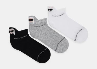 Karl Lagerfeld Κάλτσες 3-pack IKON A1W47024 Μαύρο - Karl Lagerfeld - 