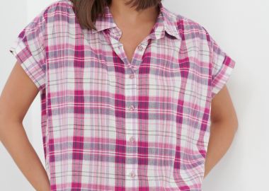 Καρό βαμβακερό πουκάμισο - FUNKY BUDDHA - 