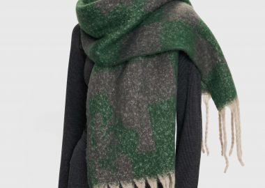 Κασκόλ δίτονο με κρόσια - 5206179043380 -  - 