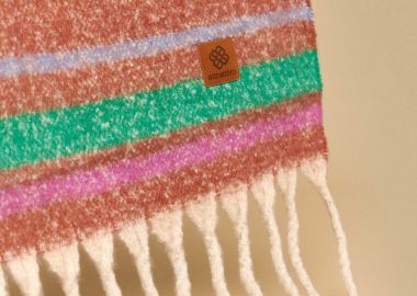 Κασκόλ εμπριμέ με κρόσια - 5206179030373 -  - 