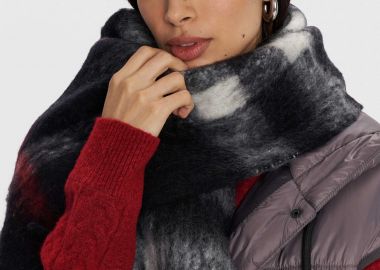 Κασκόλ εμπριμέ με κρόσια - 5206179043038 -  - 