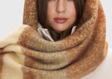 Κασκόλ εμπριμέ με κρόσια - 5206179048491 -  - 